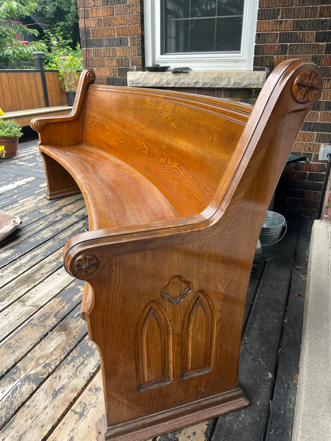 Wooden pew - photo 2
