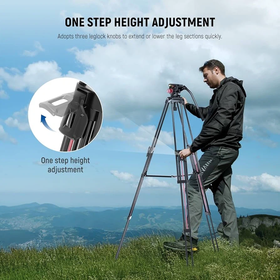 Openbox LL38 Video Tripod with Fluid Head - photo 3