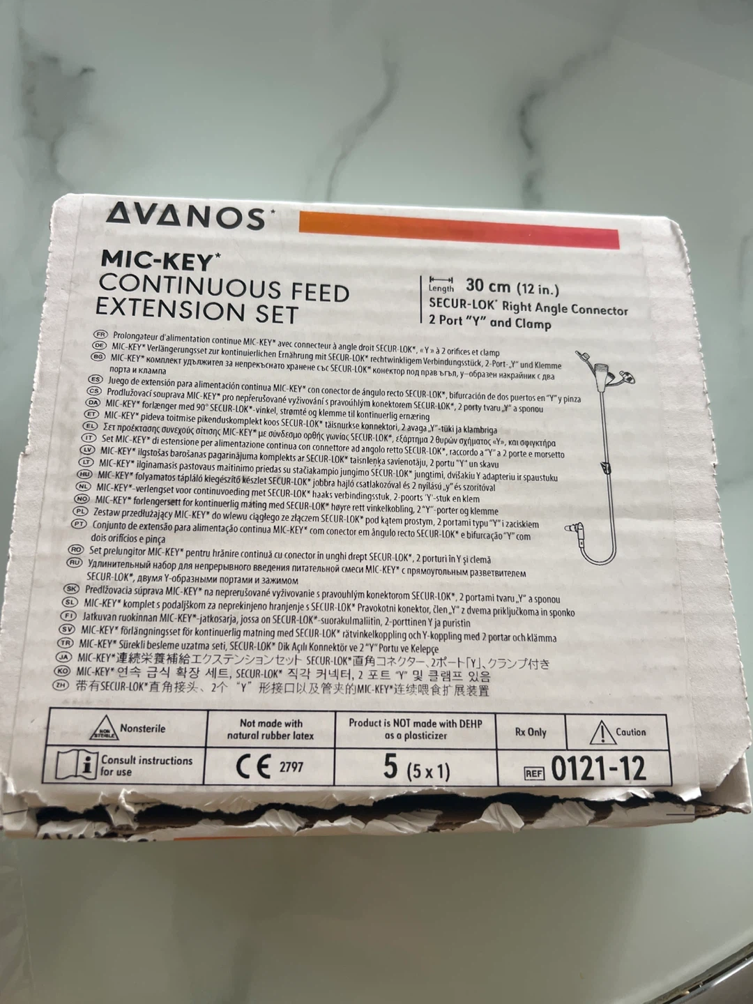 AVANOS MIC-KEY Continuous Feed Extension Set 30 cm - photo 3