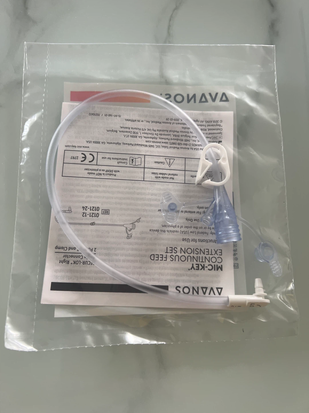 AVANOS MIC-KEY Continuous Feed Extension Set 30 cm