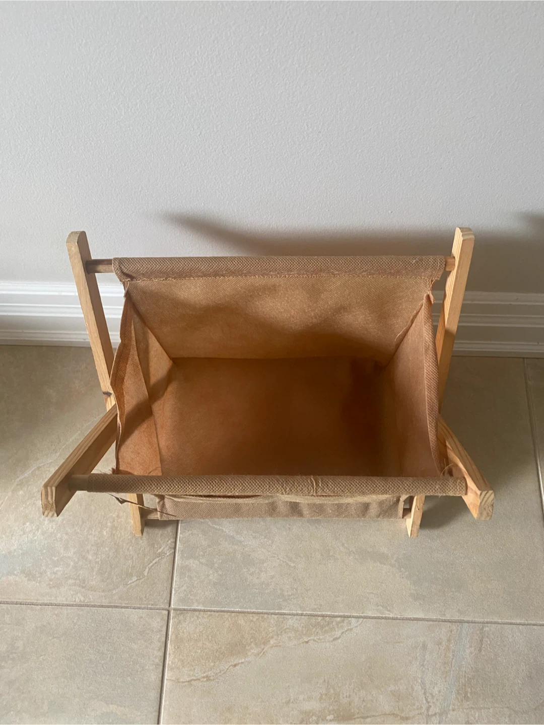 Wooden Canvas Rack with Pockets - photo 2