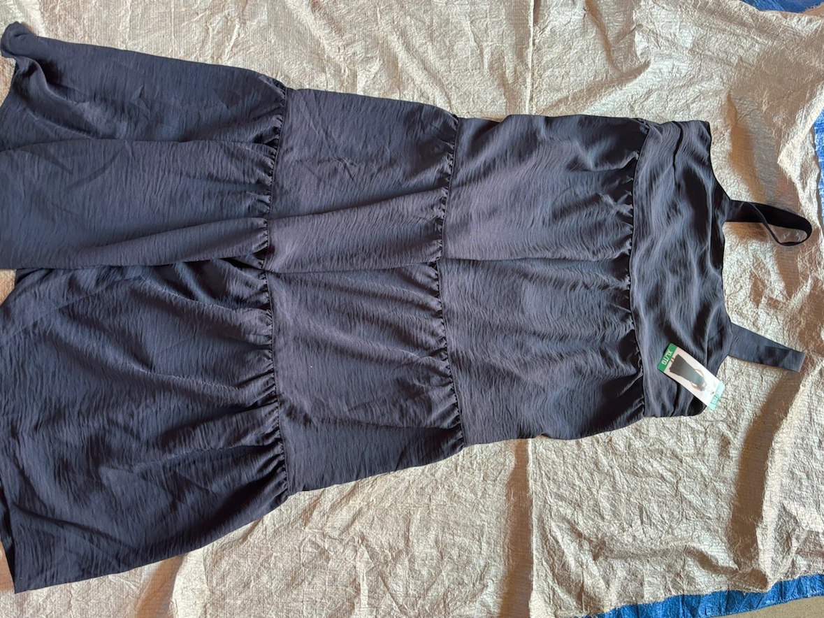 Black Bow XL/TG Maxi Dress  navy XL