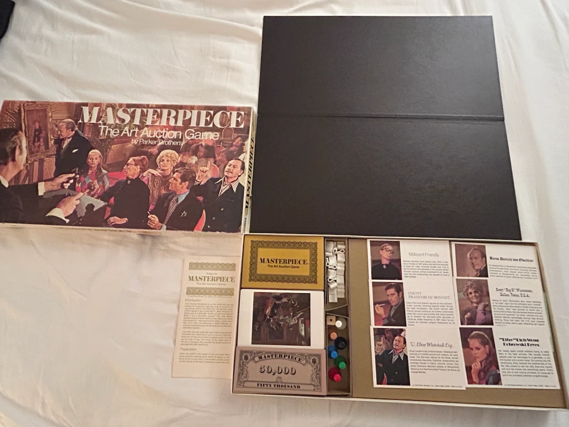 “MASTERPIECE The Art Auction Game” by Parker Brothers Vintage - photo 3