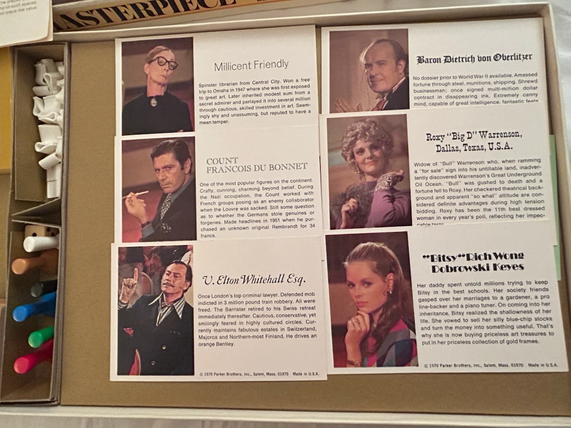 “MASTERPIECE The Art Auction Game” by Parker Brothers Vintage - photo 4