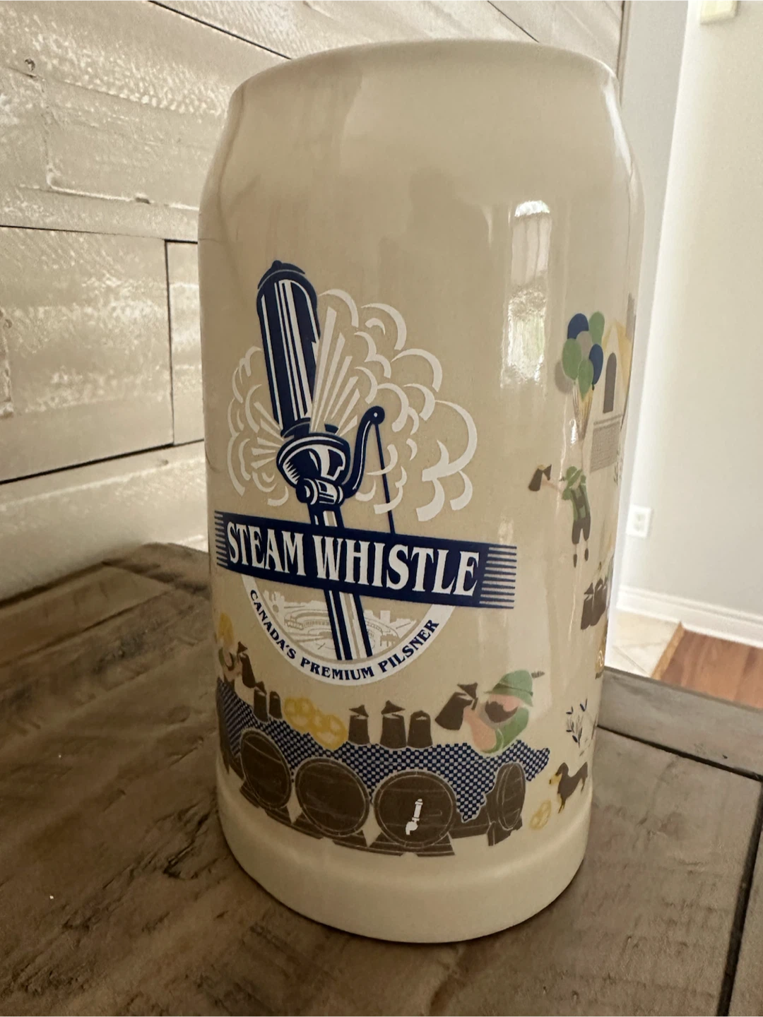 Steam Whistle Brewing Oktoberfest Ceramic Beer Stein Mug (1L)