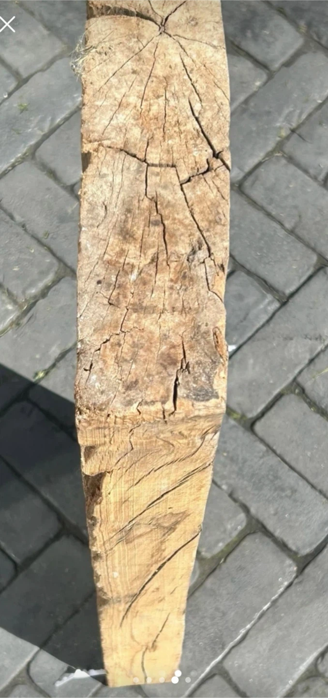 Thick century old reclaimed wood piece - photo 4