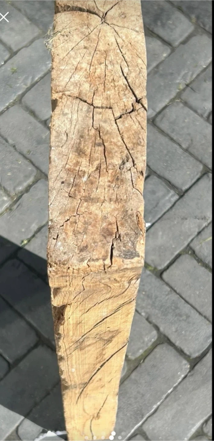 Thick century old reclaimed wood piece - photo 5