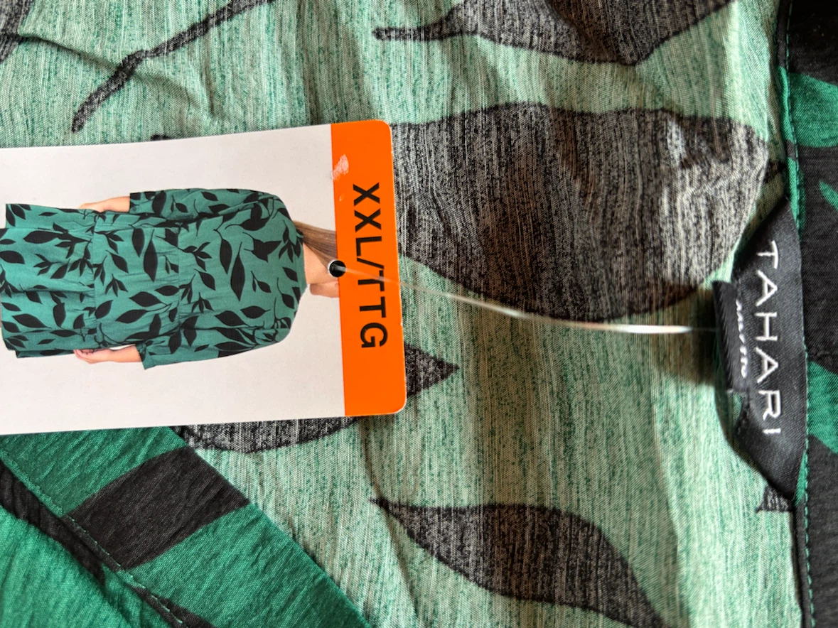 Tahari Women's Green Leaf Print dress  XXL - photo 3