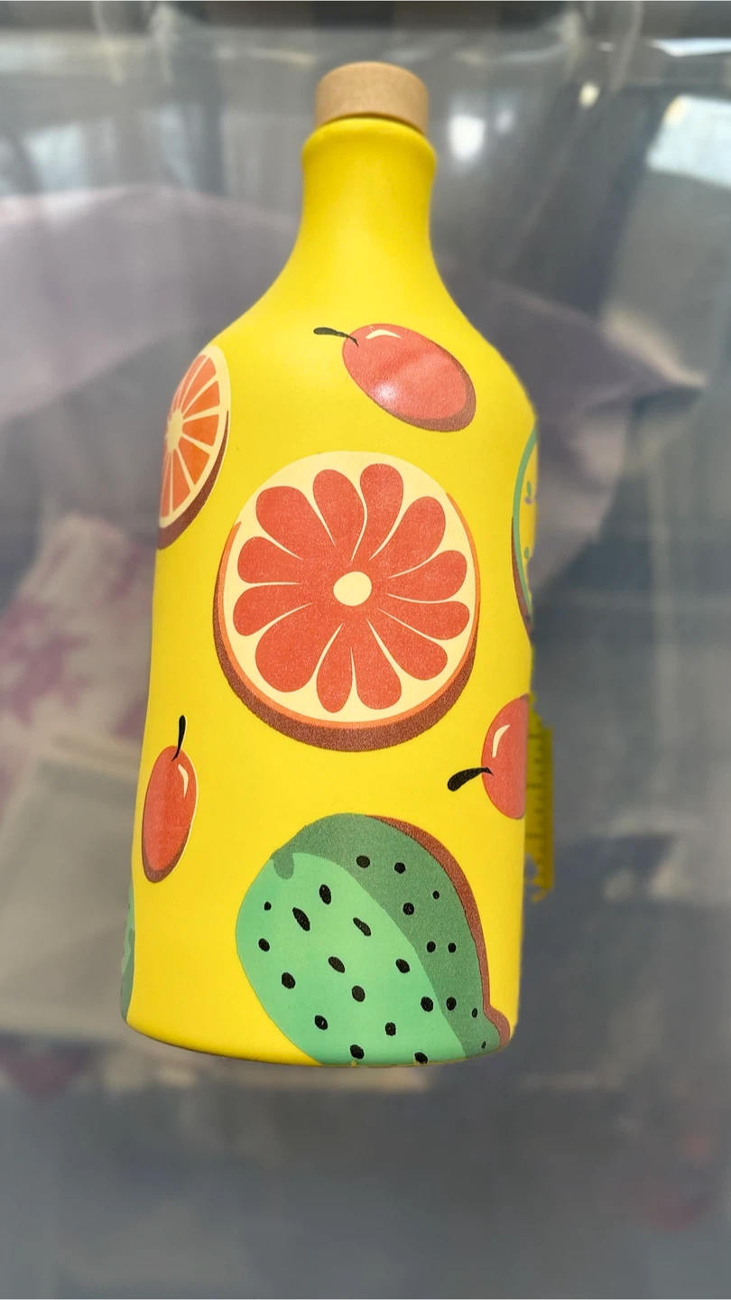 Frantoio Muraglia Hand-Painted Ceramic Bottle