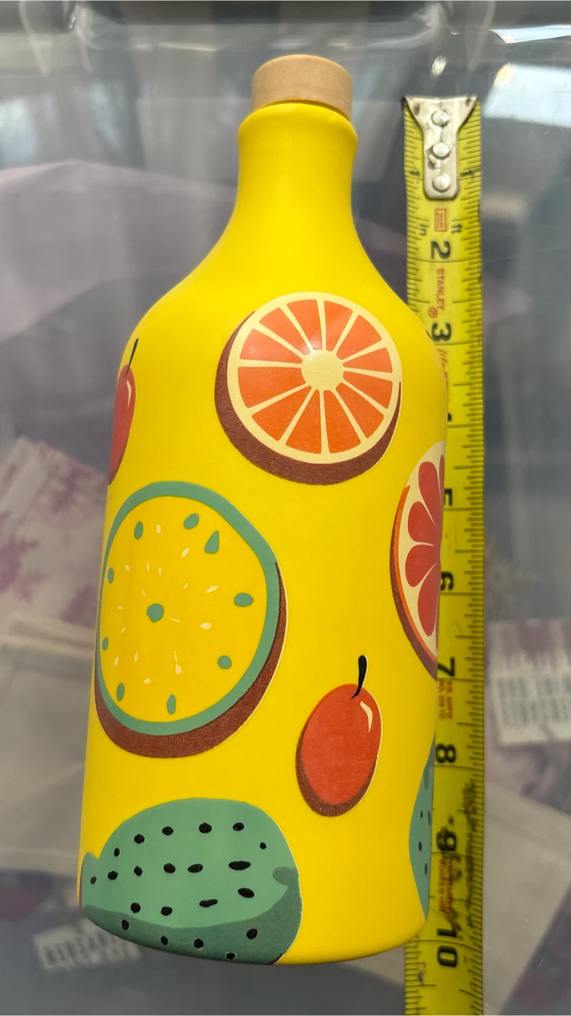 Frantoio Muraglia Hand-Painted Ceramic Bottle - photo 2