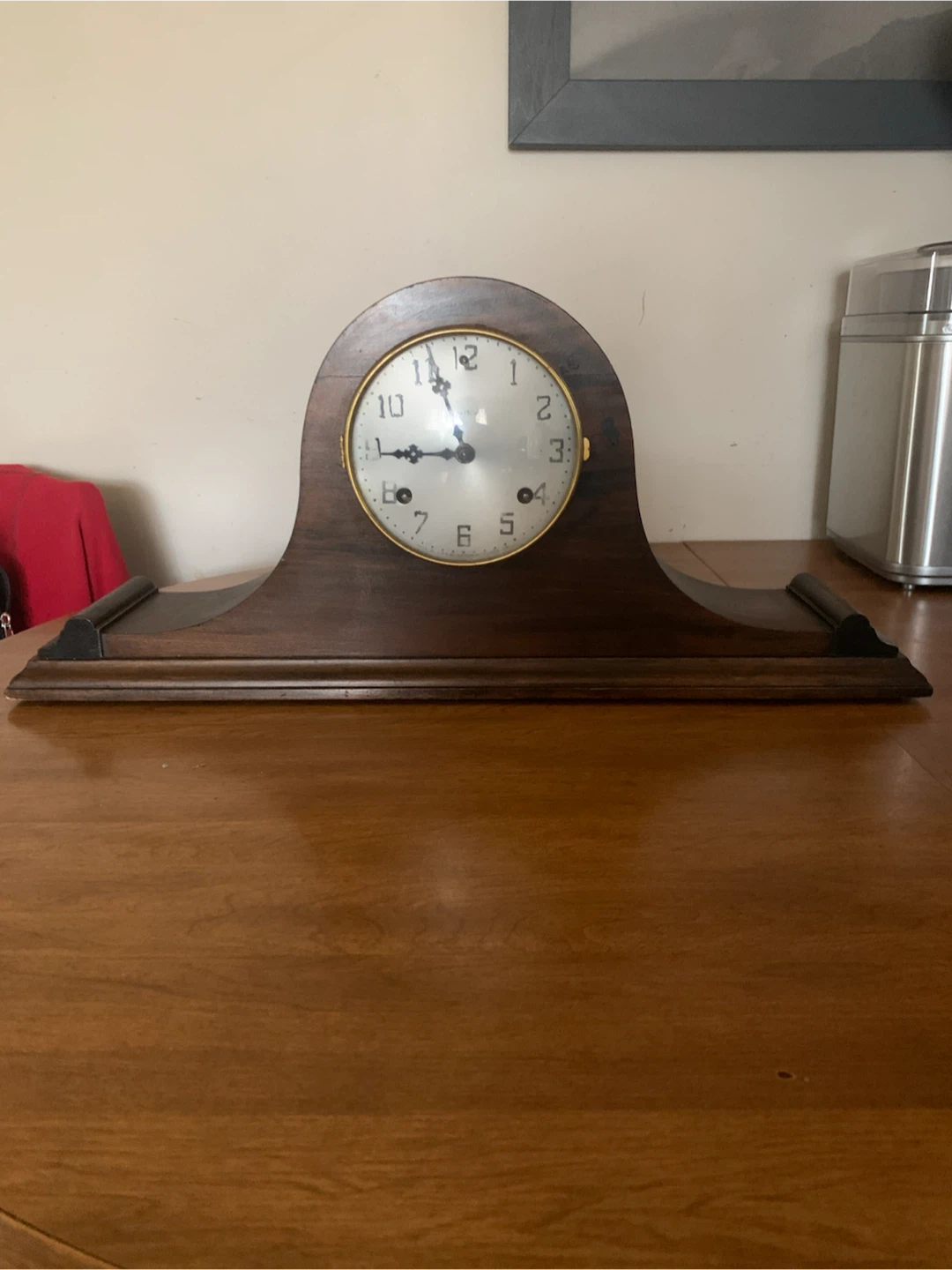 Vintage Wooden Mantle Clock