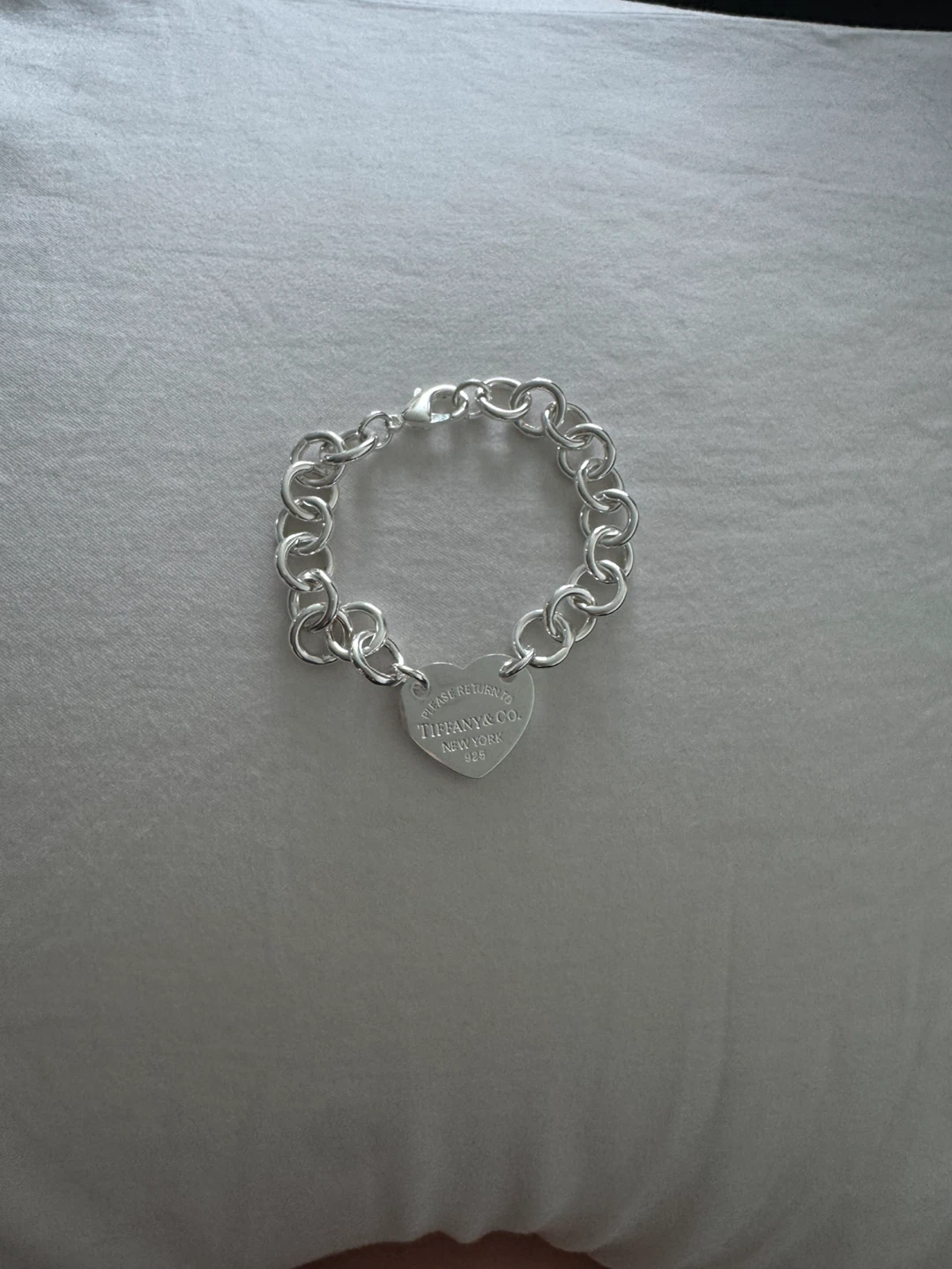 Tiffany & Co. Sterling Silver Heart Tag Bracelet
