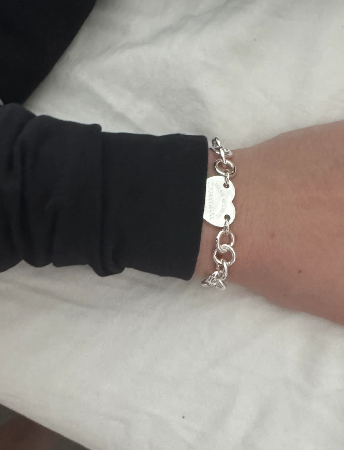 Tiffany & Co. Sterling Silver Heart Tag Bracelet - photo 2