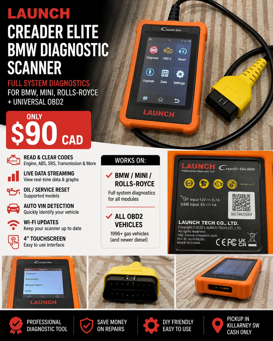 LAUNCH Creader Elite Diagnostic Scanner