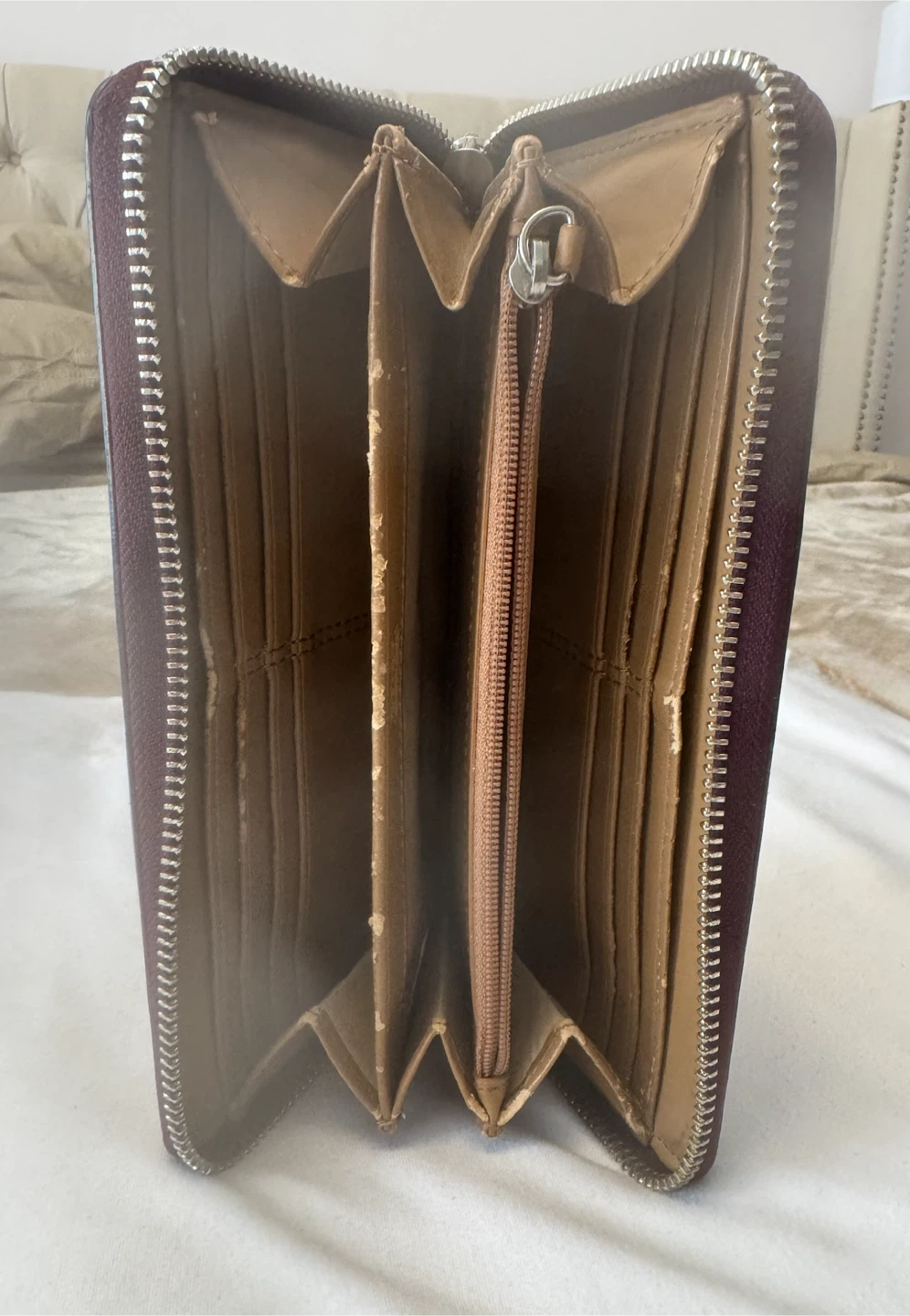Coach Saffiano Leather Zip Around Wallet - photo 5