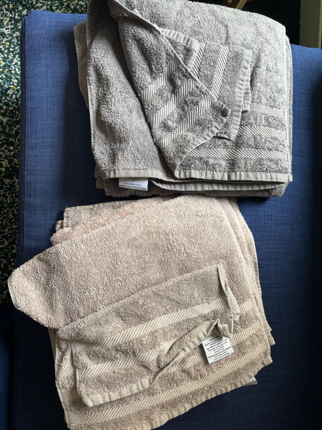 Two 100% Cotton Towels sets