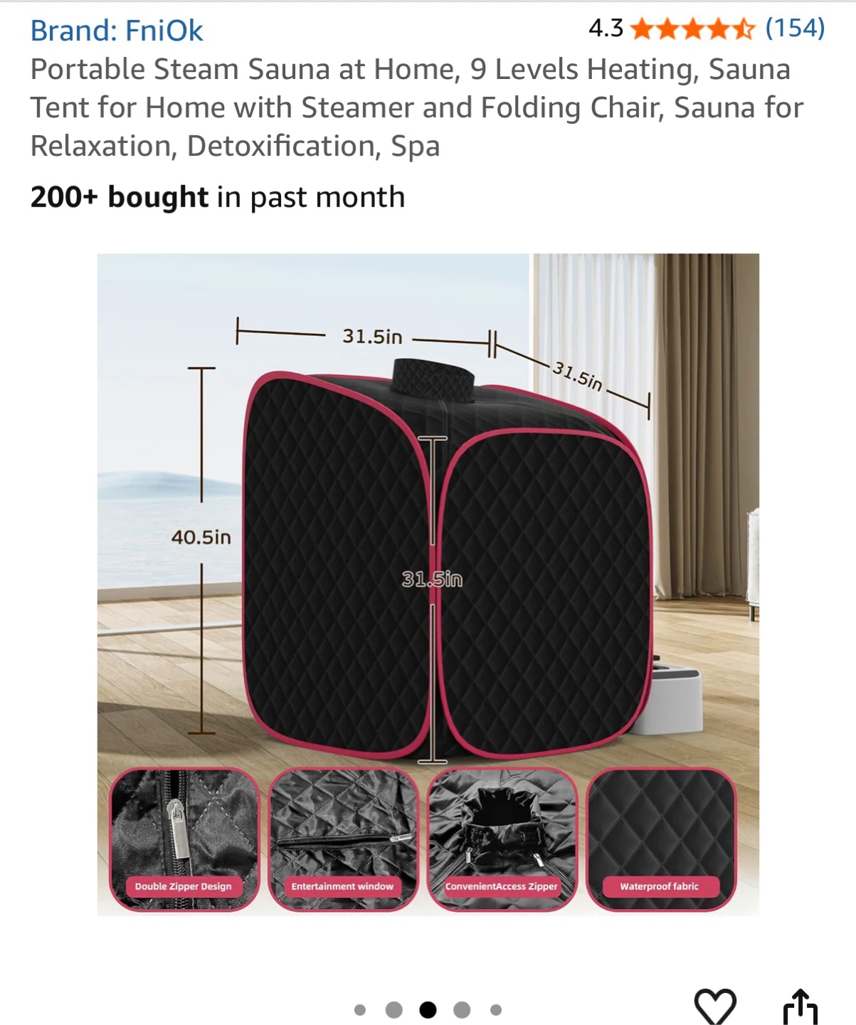 Portable Steam Sauna Tent - photo 3