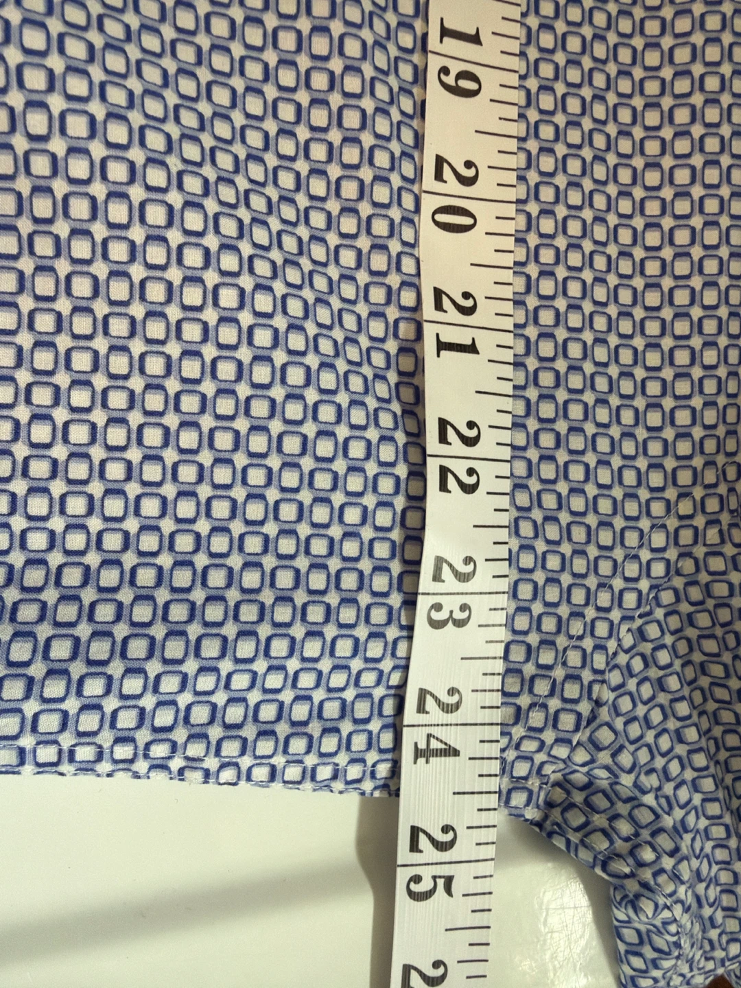 BUGATCHI Men's Blue Patterned Dress Shirt - photo 4
