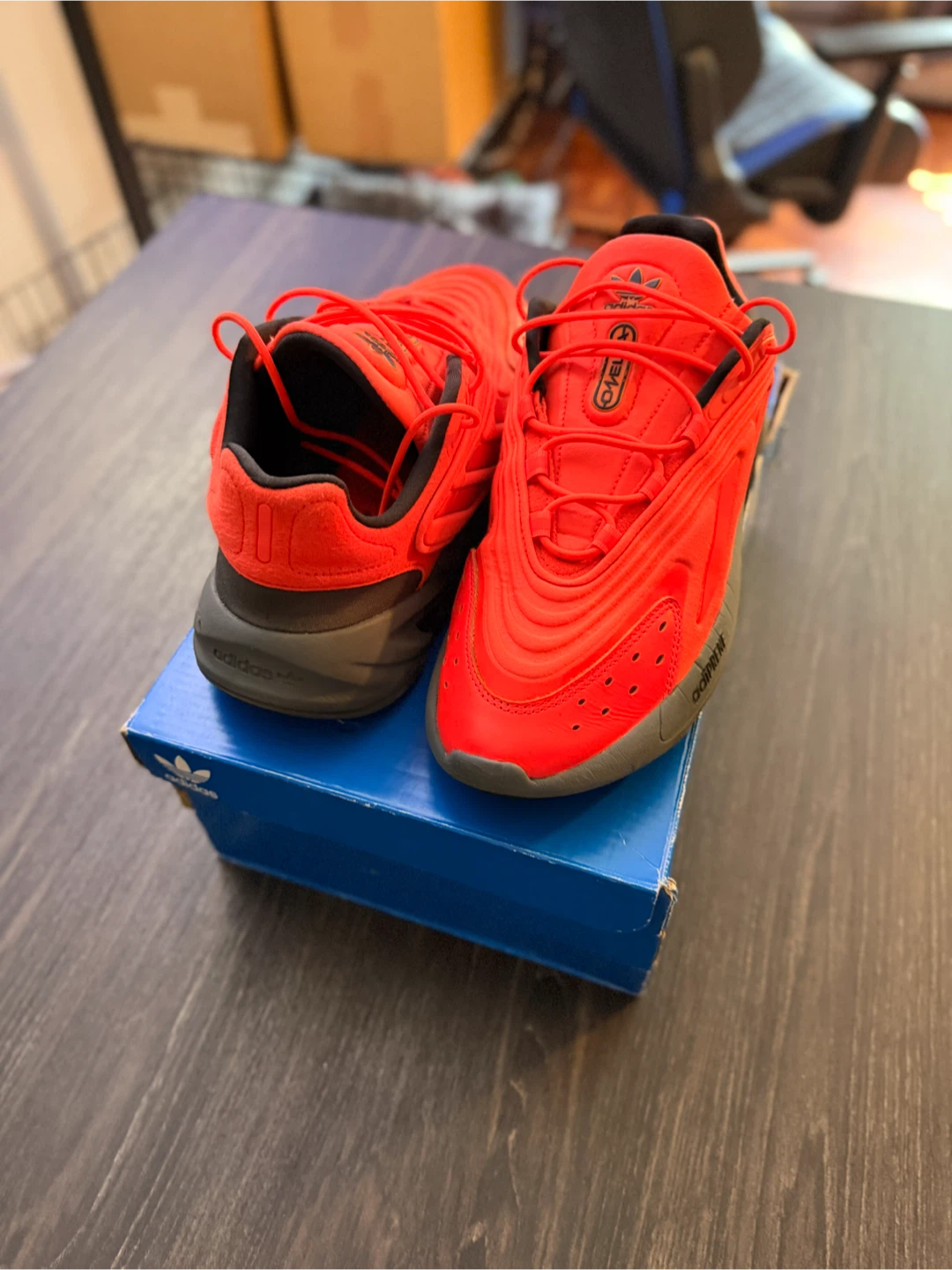 Adidas Ozelia GX4500 Men's US 9 Red/Grey/Black Running Shoes - photo 2