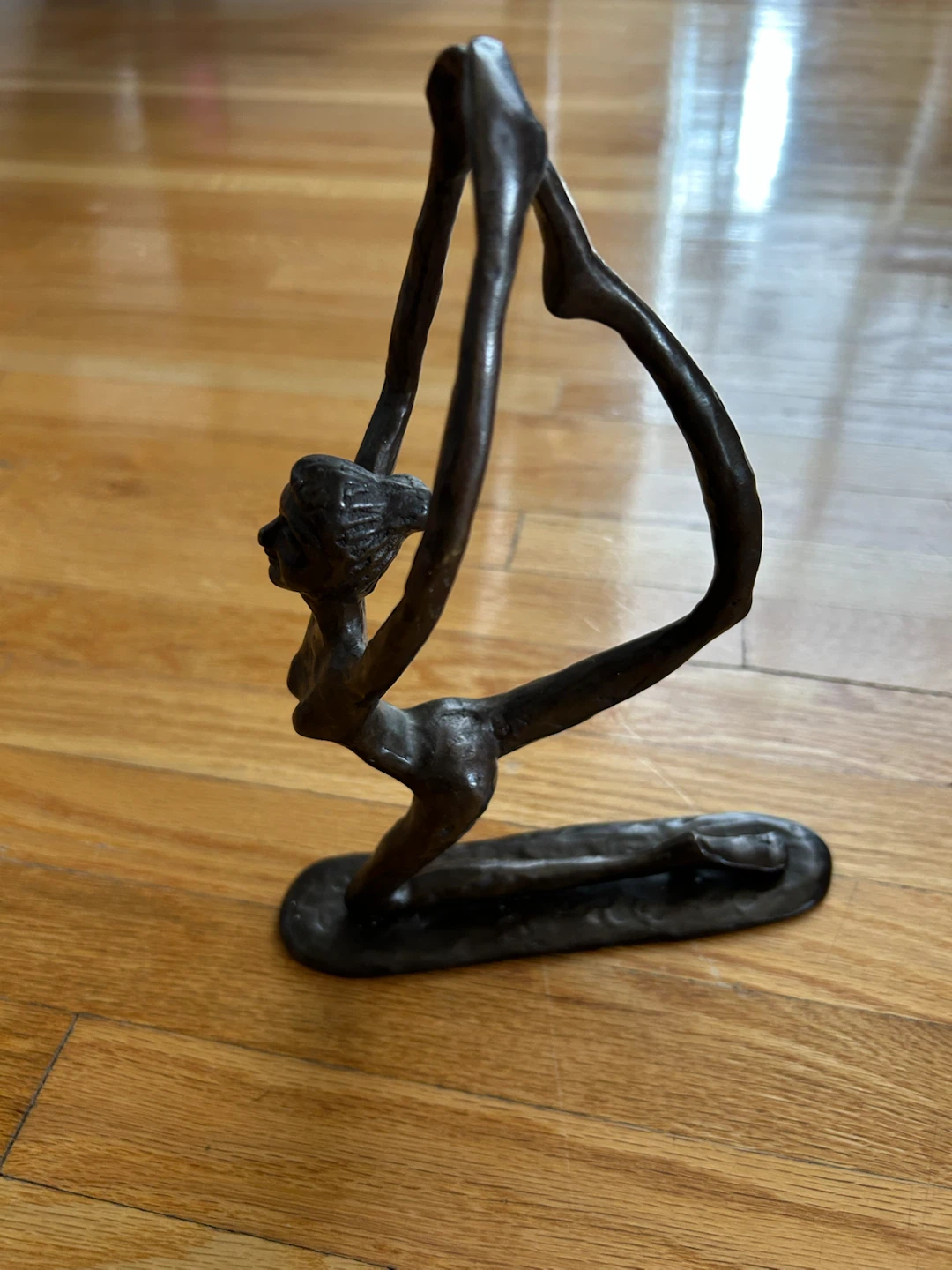 Bronze Yoga Pose Sculpture - photo 2