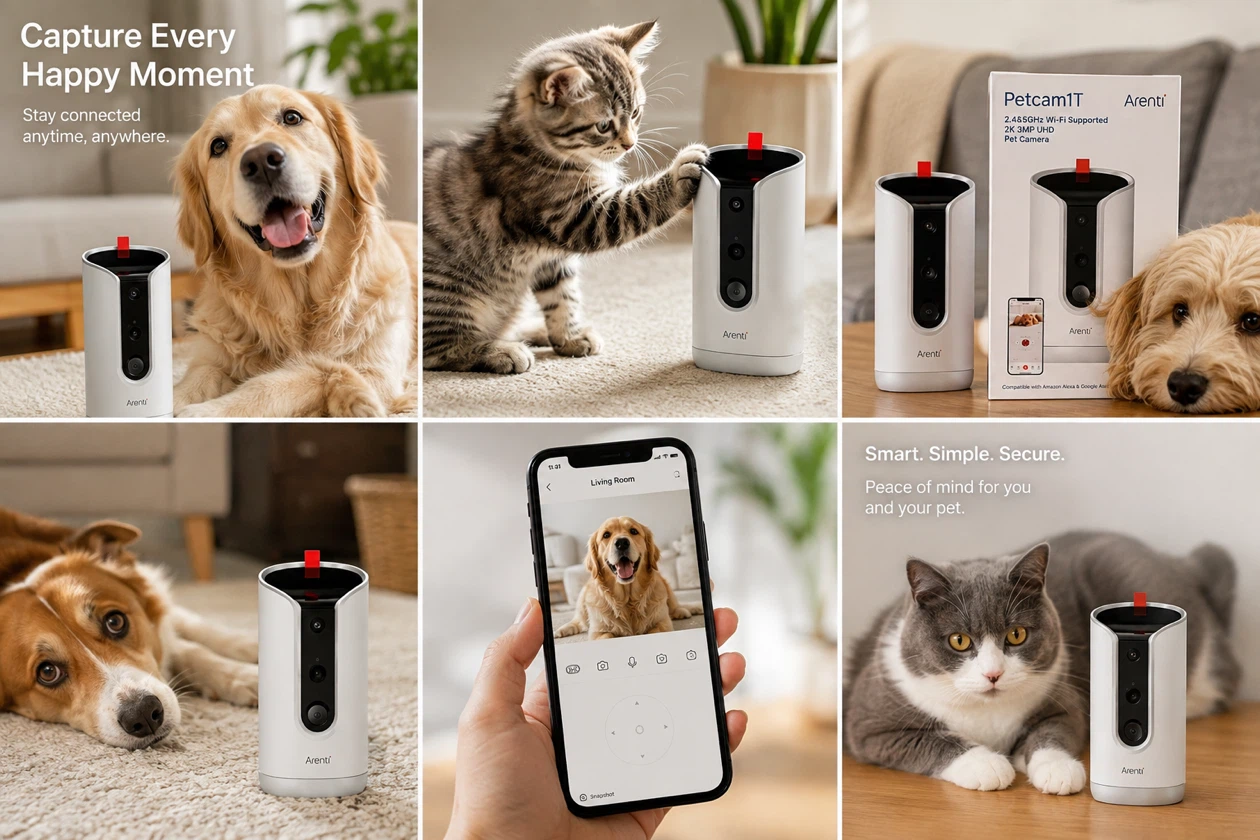 Arenti PetCam1T Pet Camera with Treat Dispenser - photo 3