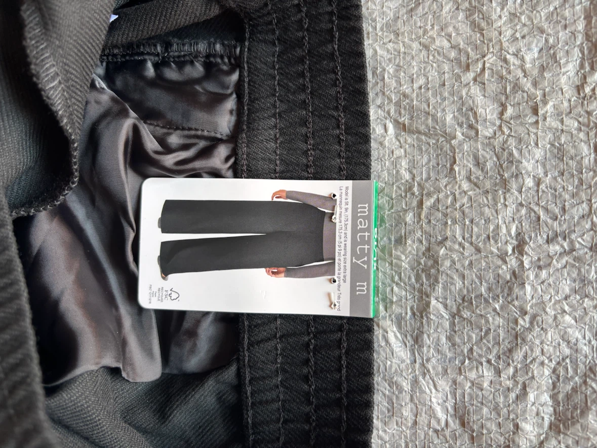 Matty M Black Pants XL - photo 3
