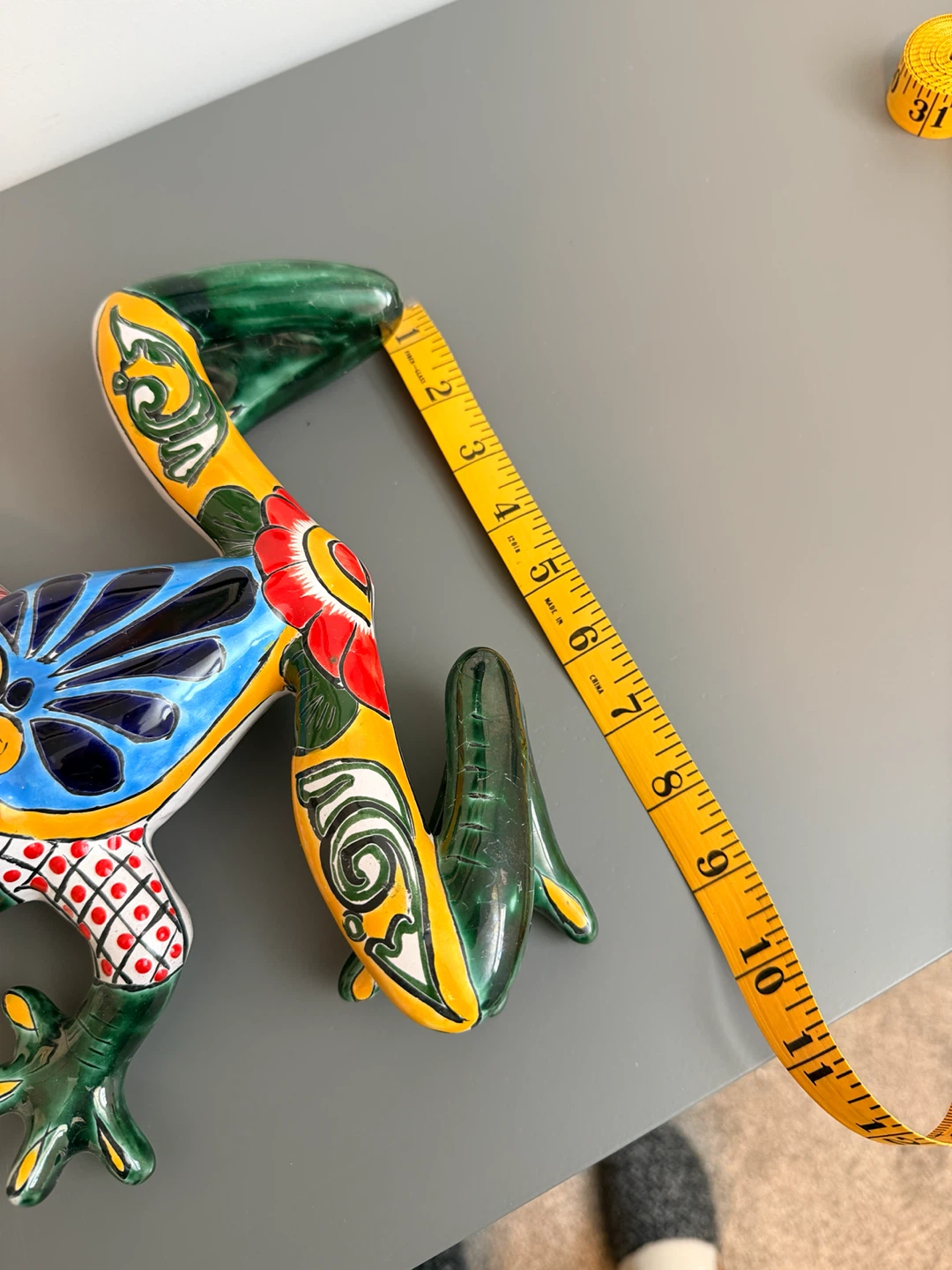 Talavera Style Ceramic Mexican Frog Figurine - photo 5