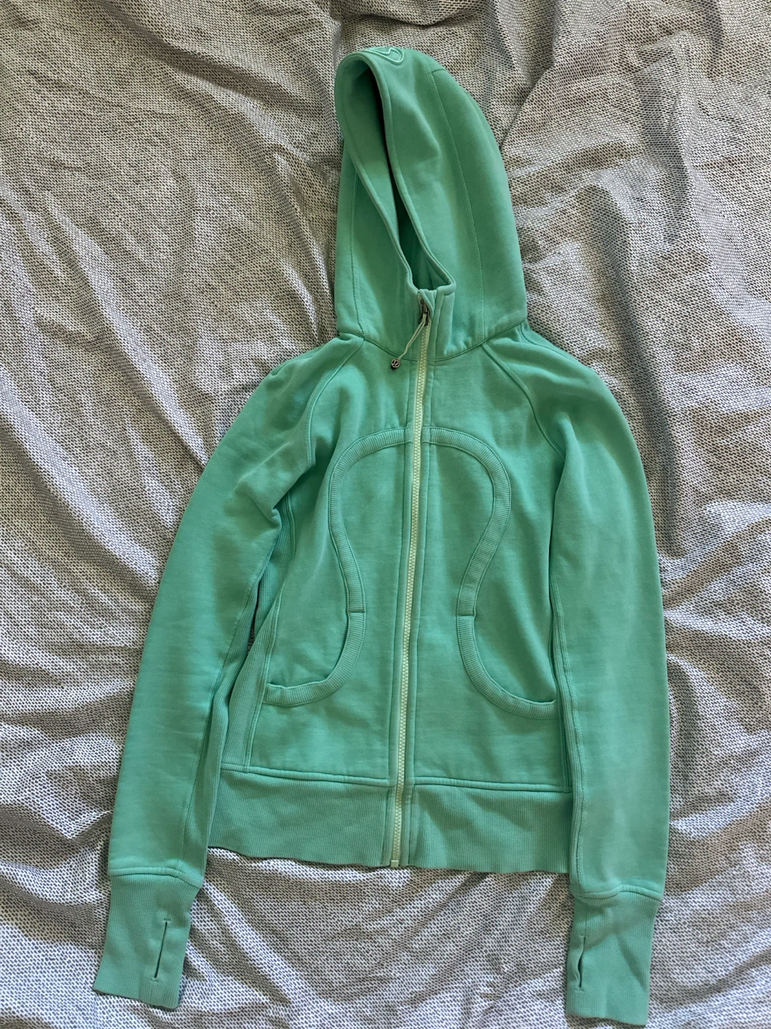 Lululemon Mint Green Zip-Up Hoodie
