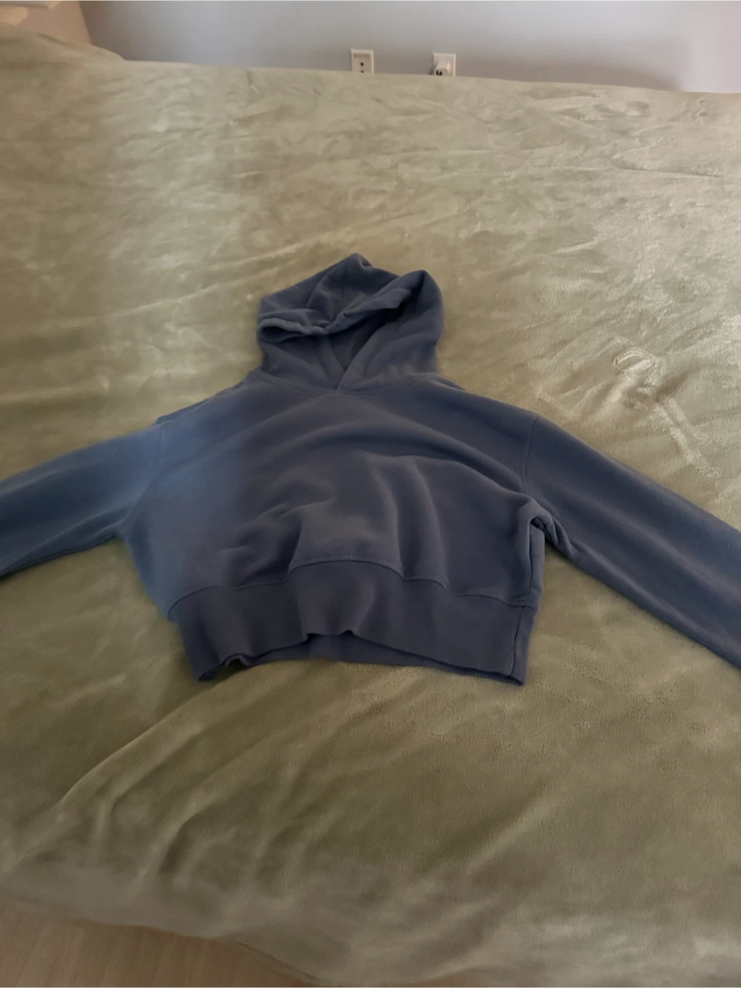 Refuge Athletics Blue Cropped Hoodie