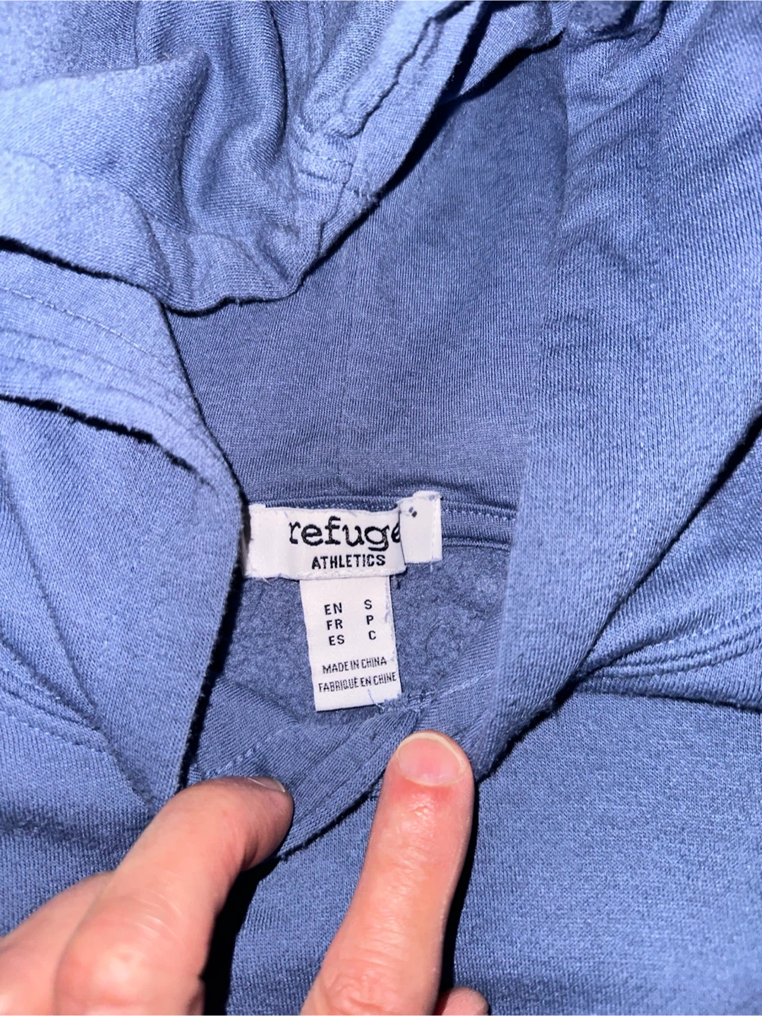 Refuge Athletics Blue Cropped Hoodie - photo 2