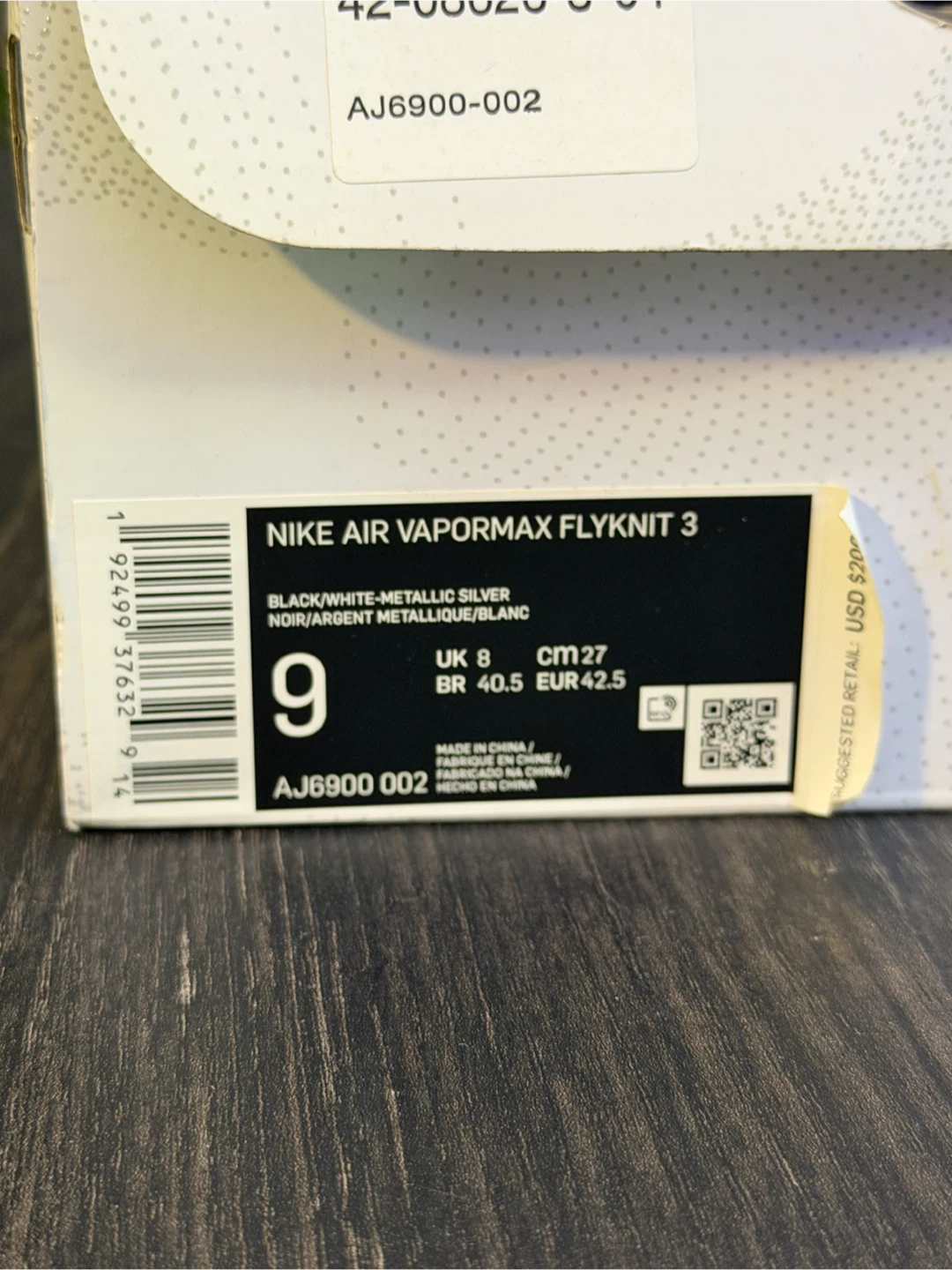 Nike Air VaporMax Flyknit 3 Sneakers Size 9 - photo 5