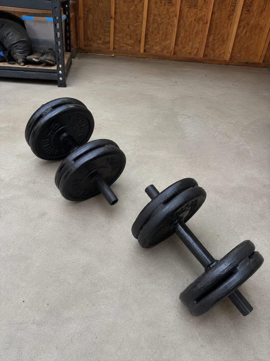 40lbs dumbbells set