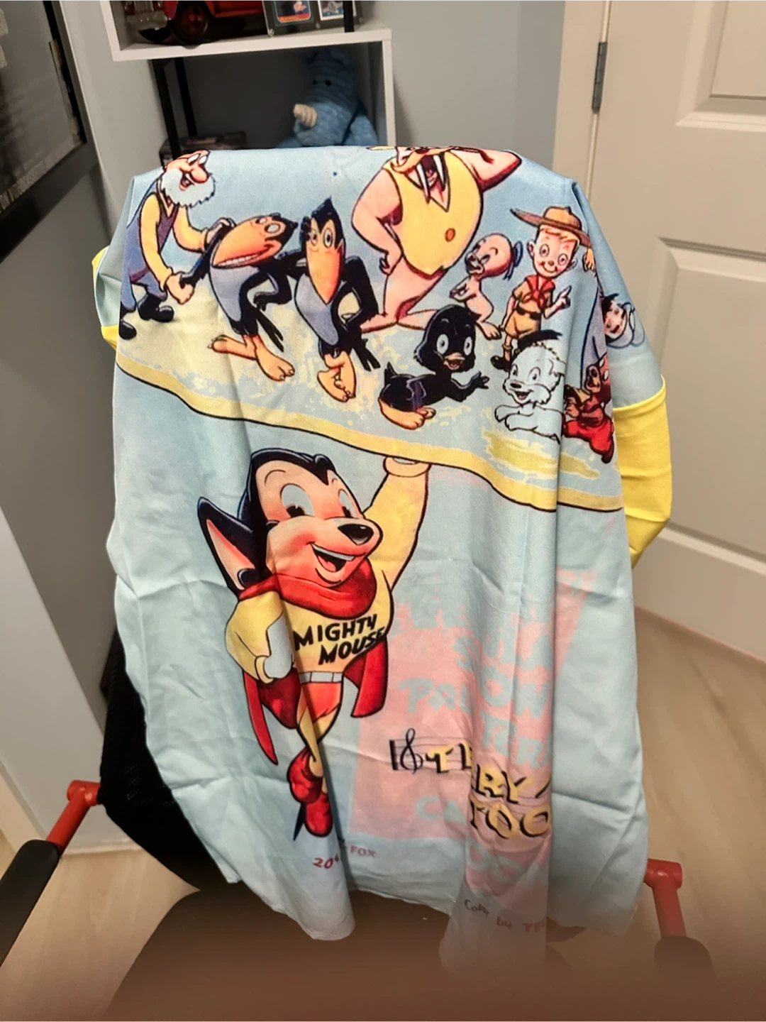 Super Friends & Mighty Mouse Graphic Button-Up Shirt XL - photo 4