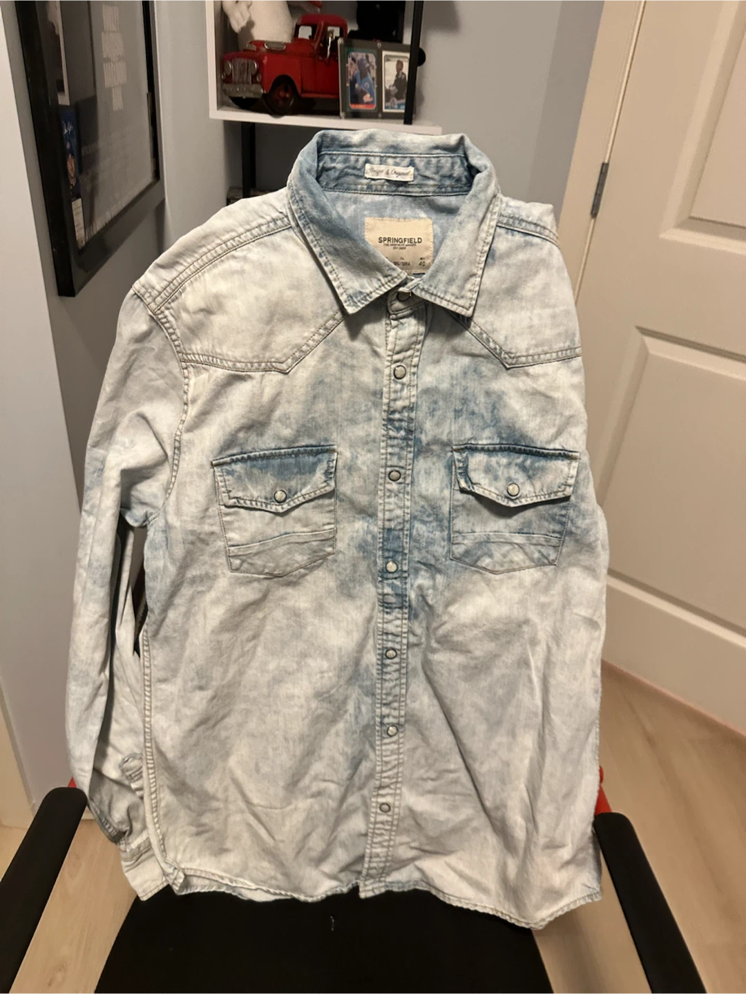 Springfield Slim Fit Denim Shirt