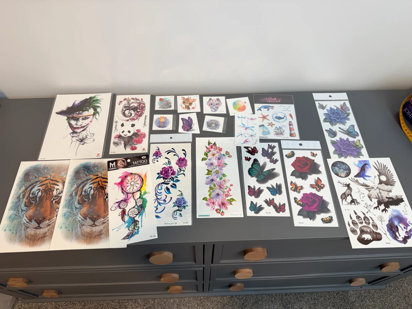 Assorted Temporary Tattoos - Various Designs