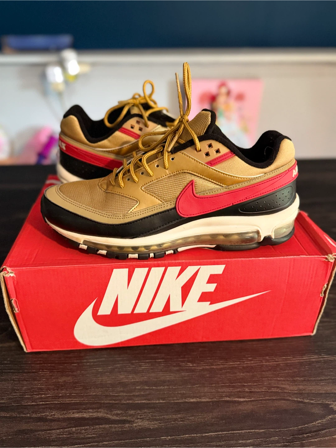 Nike Air Max 97/BW Gold Red Sneakers