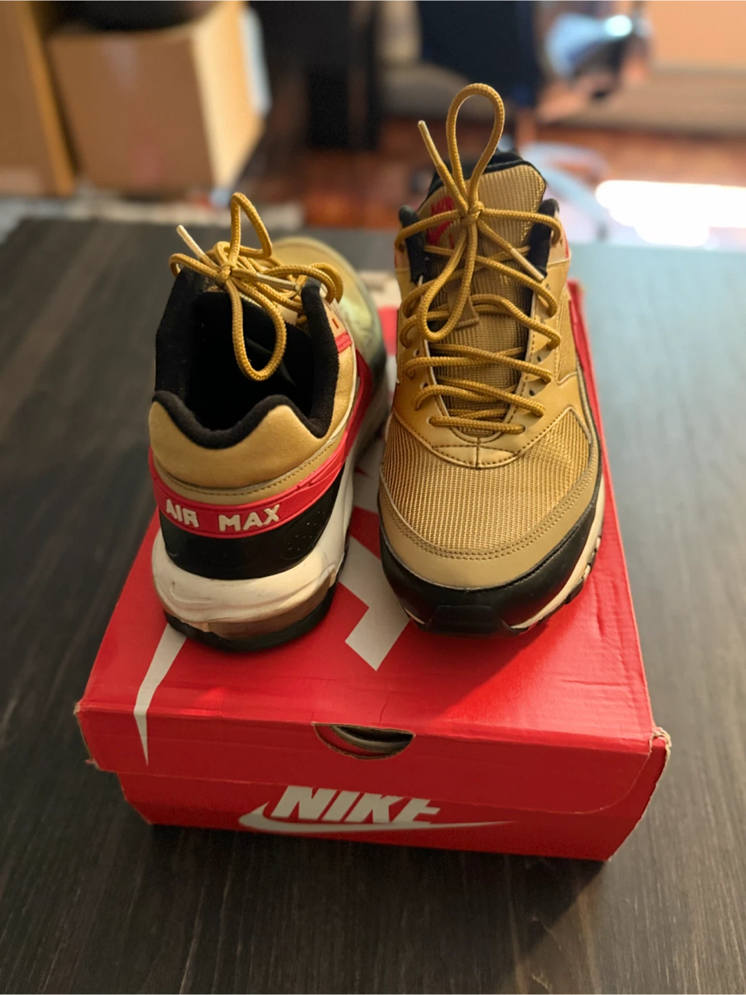 Nike Air Max 97/BW Gold Red Sneakers - photo 2