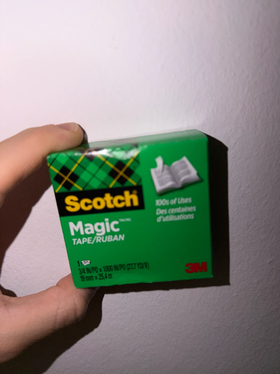 Scotch Magic Tape - 3/4 in x 1000 in (19 mm x 25.4 m) - New