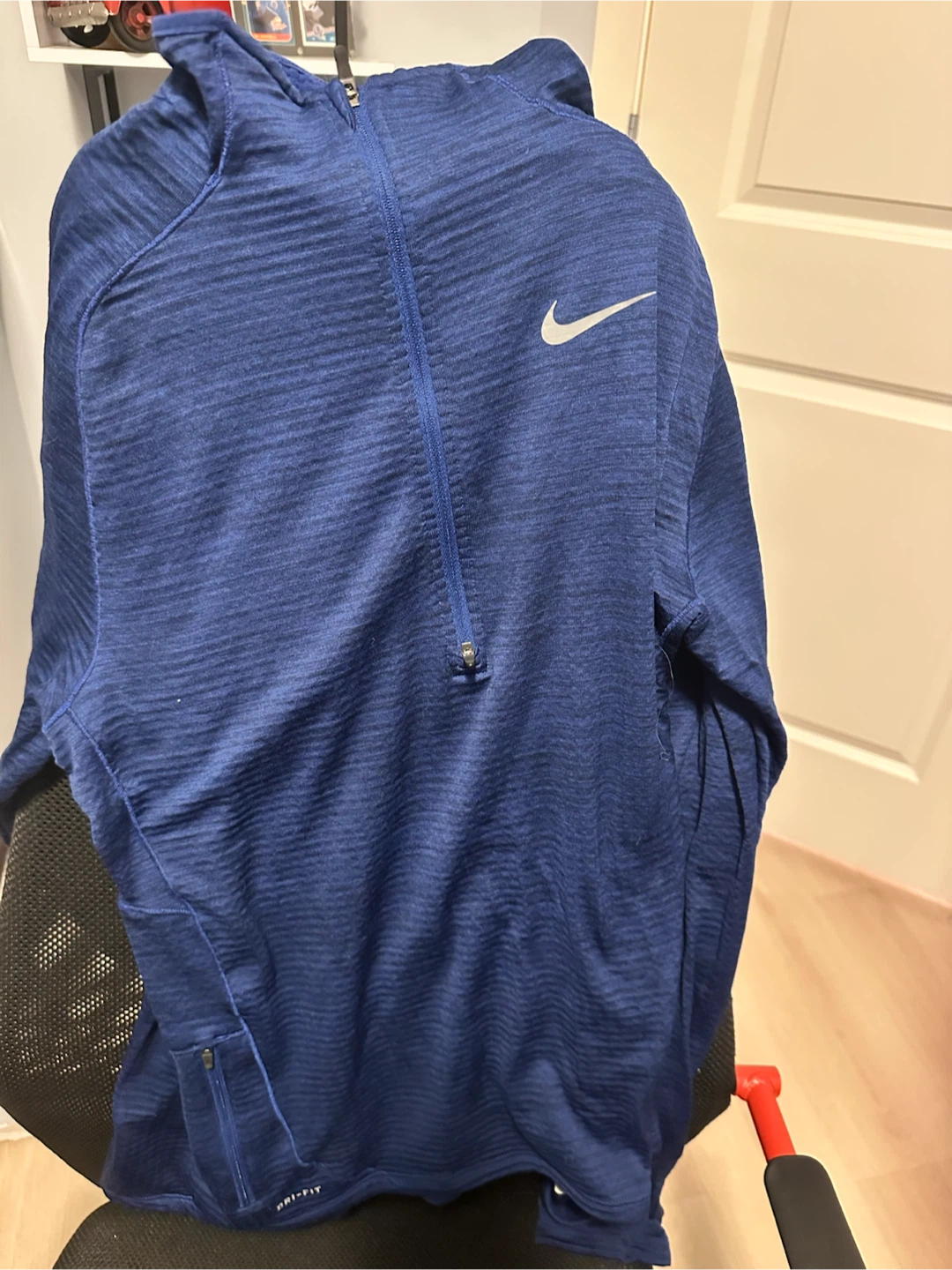 Nike Dri-FIT 1/2 Zip Pullover - Blue - Medium