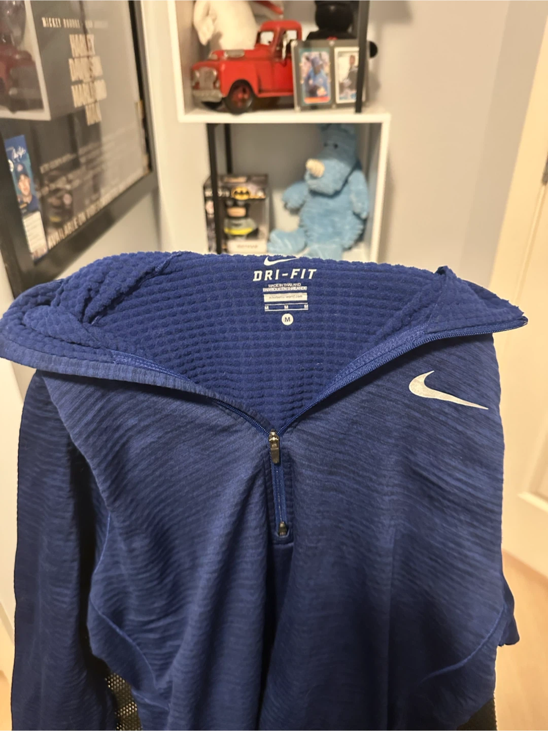 Nike Dri-FIT 1/2 Zip Pullover - Blue - Medium - photo 3