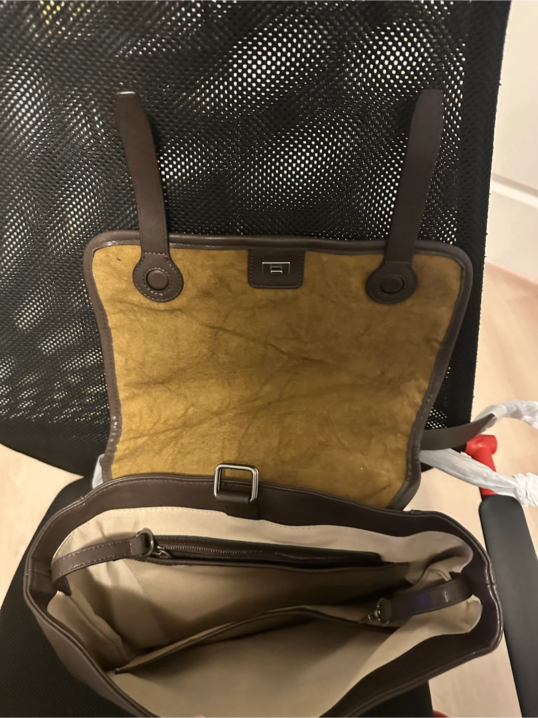 Brown Leather Backpack - photo 2