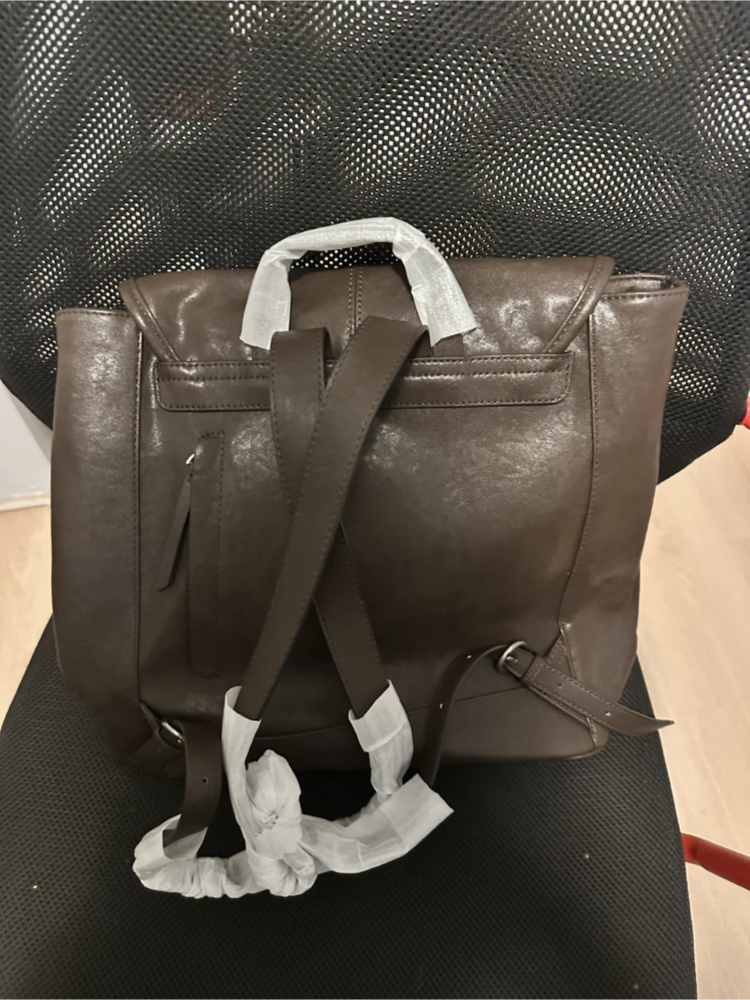 Brown Leather Backpack - photo 3