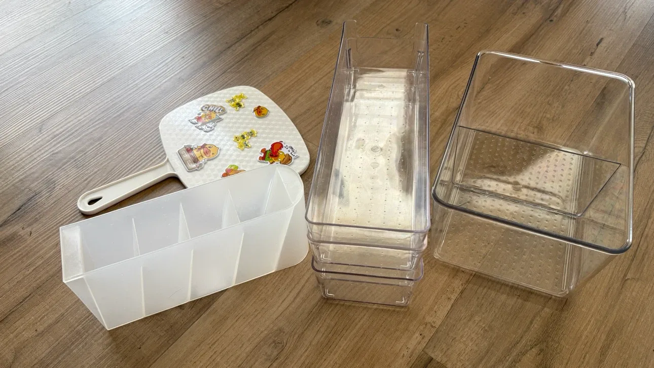 Set of 5 Plastic Storage Organizers