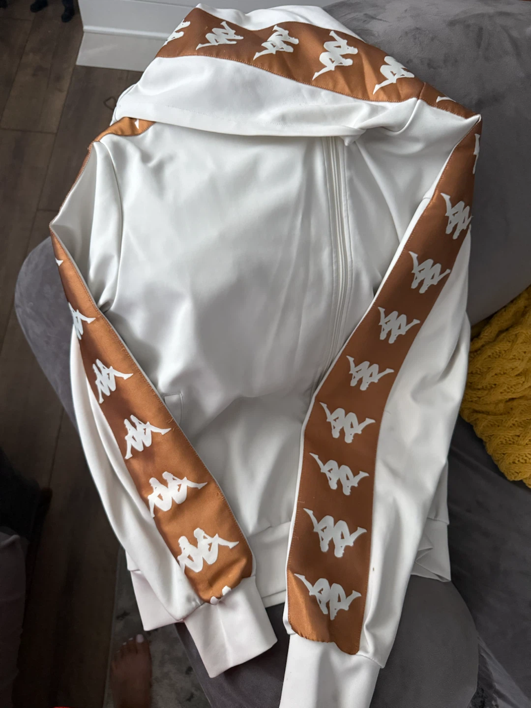 Kappa White Zip-Up Hoodie - photo 2