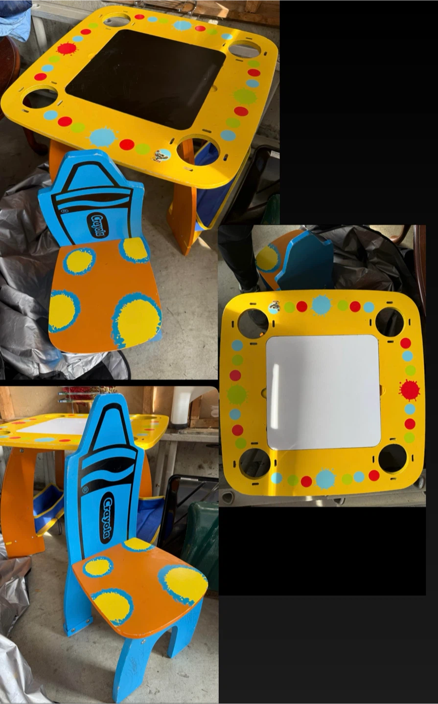 Crayola Kids solid Wood Activity Table and Chair Set - $25 - photo 2