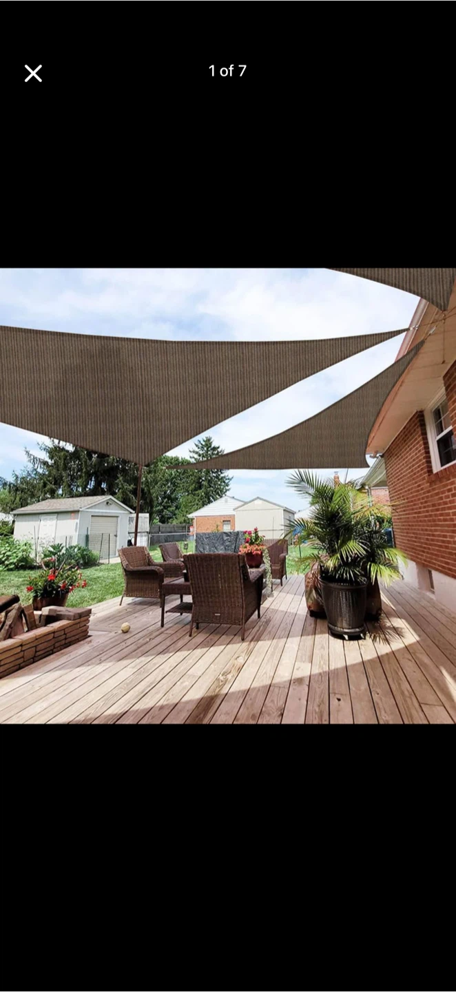 Triangle Sun Shade Sail Sunshade UV Block