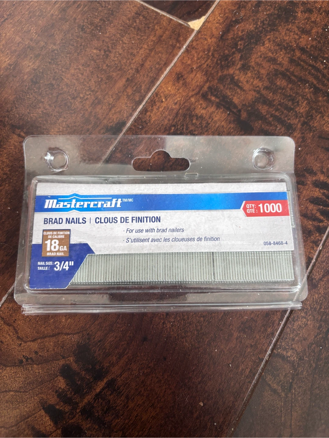 Mastercraft 18 GA 3/4" Brad Nails - 1000 Pack