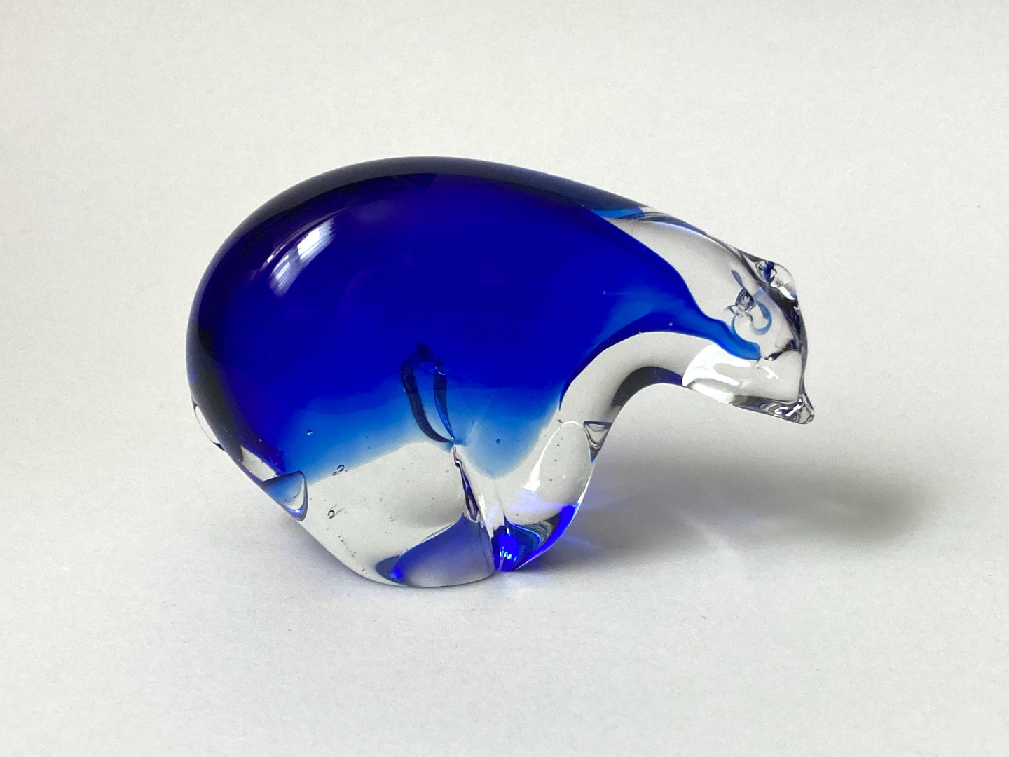 Vintage Art Glass Polar Bear Paperweight