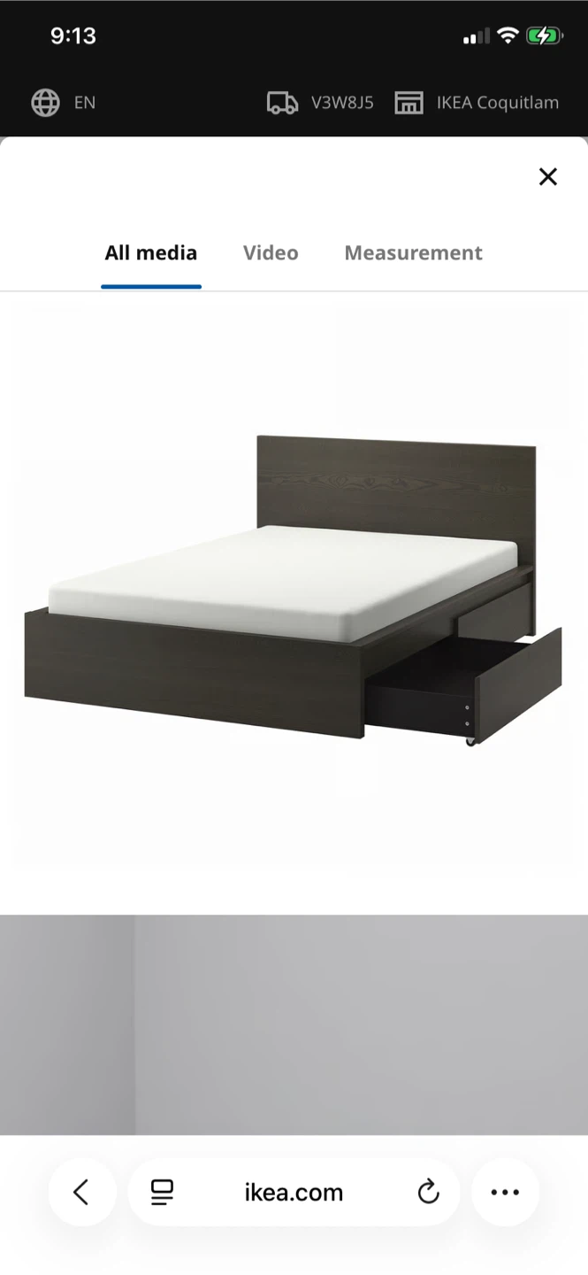 IKEA Bed Frame with Drawers
