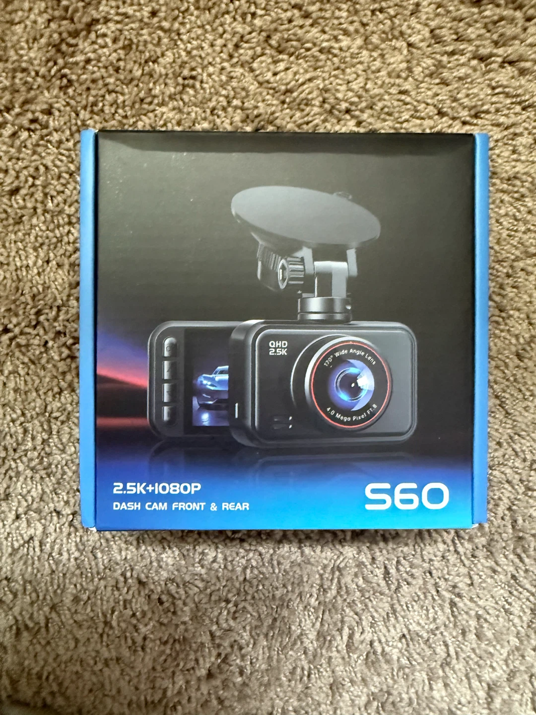 S60 Dash Cam Front & Rear + 32GB SD Card Included